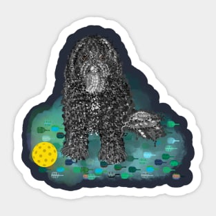 Pickles the dog, by Pickleball ARTwear Sticker